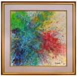 Shozo Shimamoto (1928-2013), Mixed media Painting