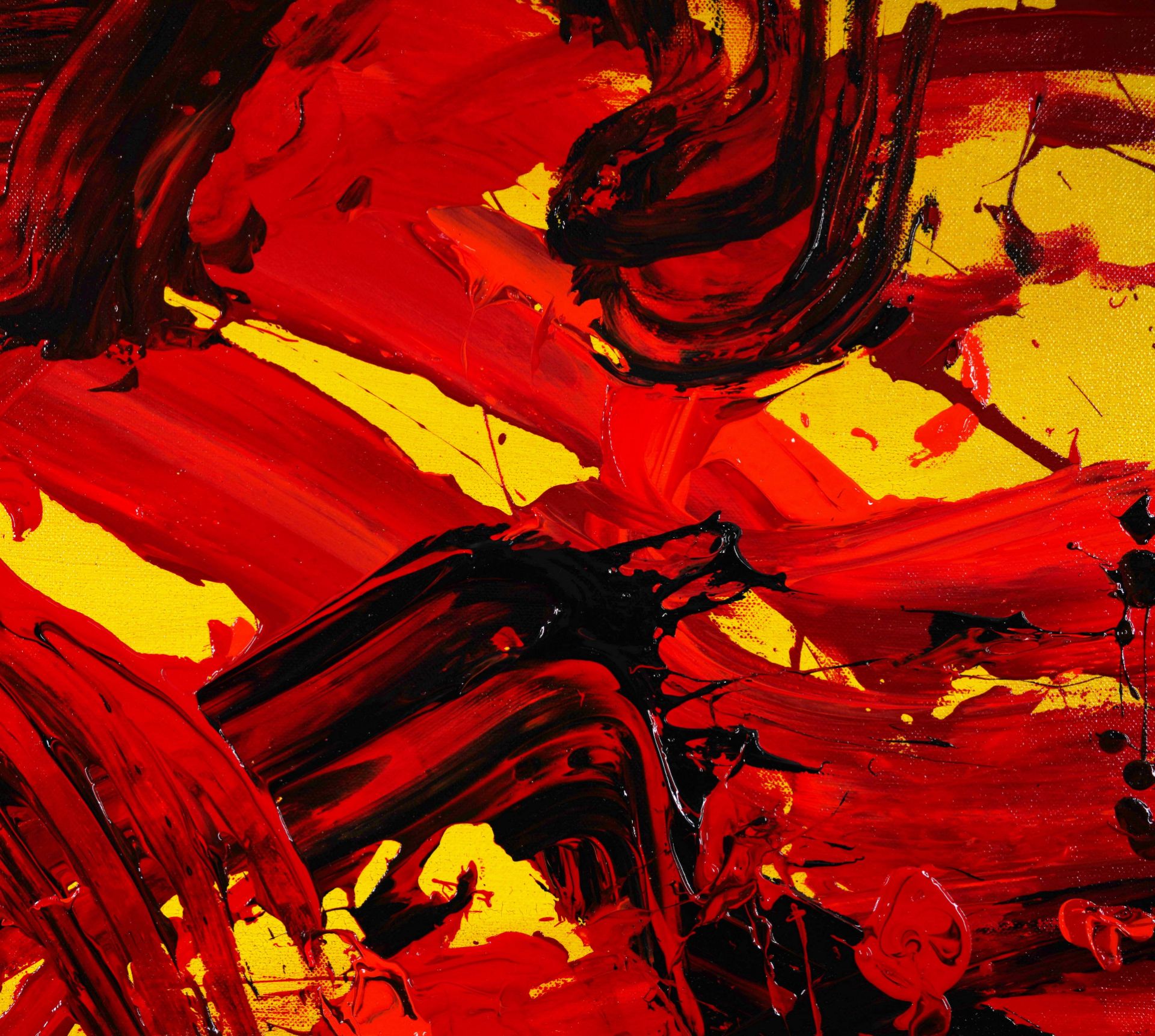 Kazuo Shiraga (1924-2008), Oil on Canvas - Bild 2 aus 4