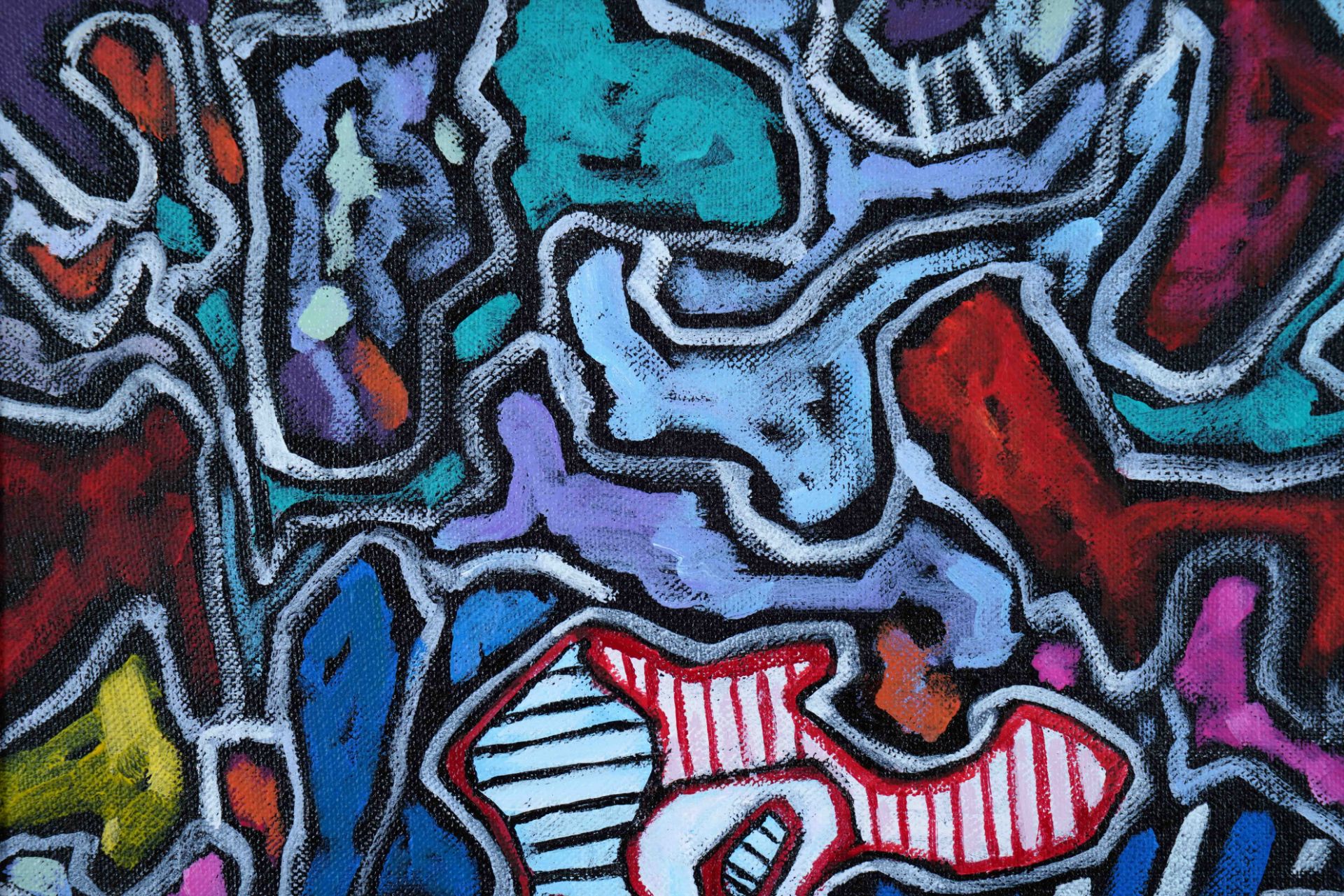 Jean Dubuffet (1901-1985), Oil on Canvas - Bild 2 aus 5