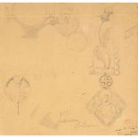 António Ramalho (1858/59-1916)Study for medals for the centenary of Saint Anthony