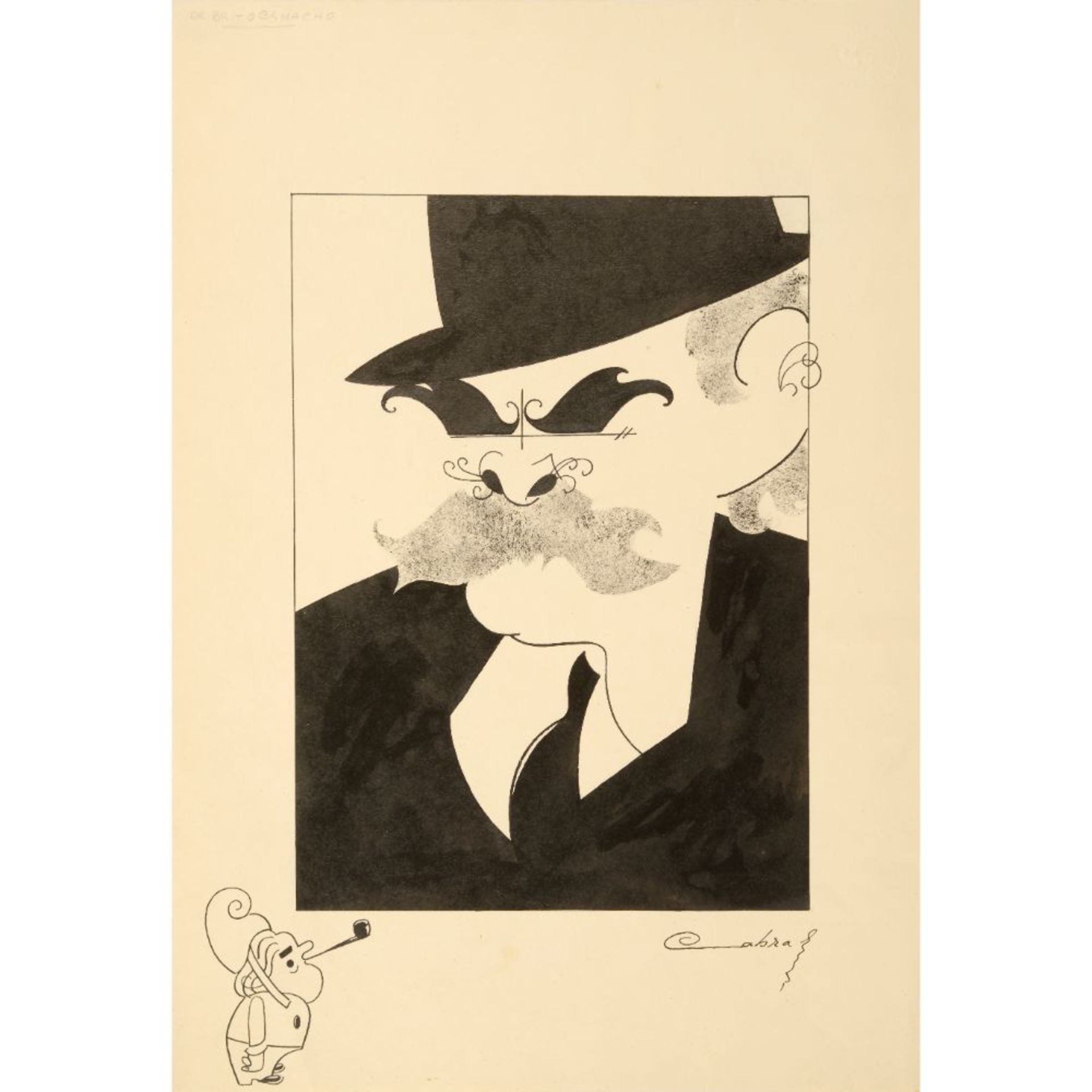 António Teixeira Cabral (1908-1980)Caricature of Dr. Brito Camacho