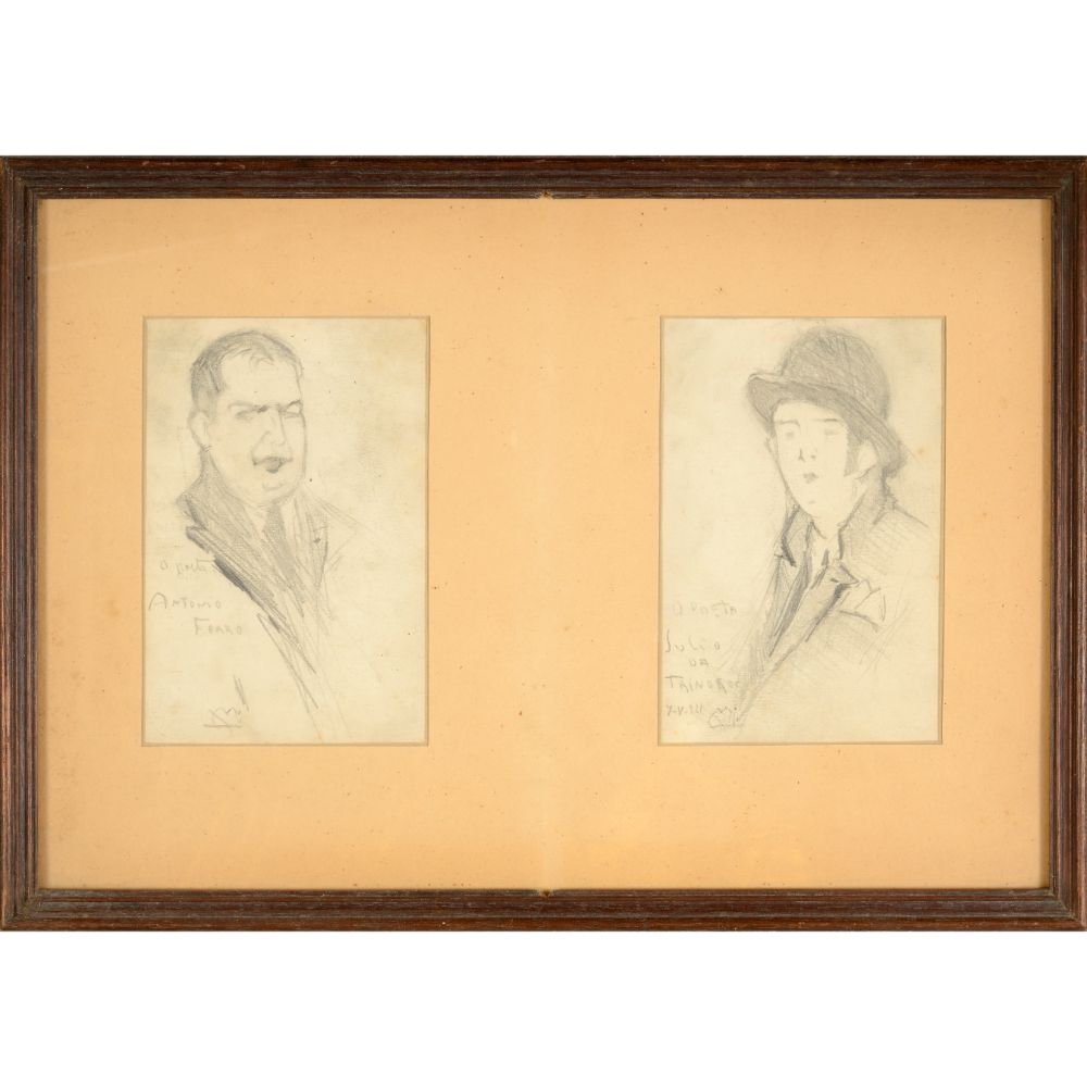 Adelaide de Lima Cruz (1878-1963) e Jorge Barradas (1894-1971)Set of four portraits - Image 2 of 2