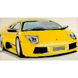 Tatjana Doll (b. 1970)"CAR_Lamborghini Yellow"