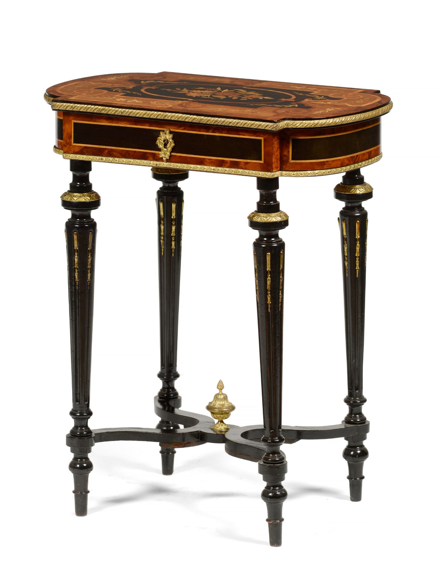 A Napoleon III sewing table