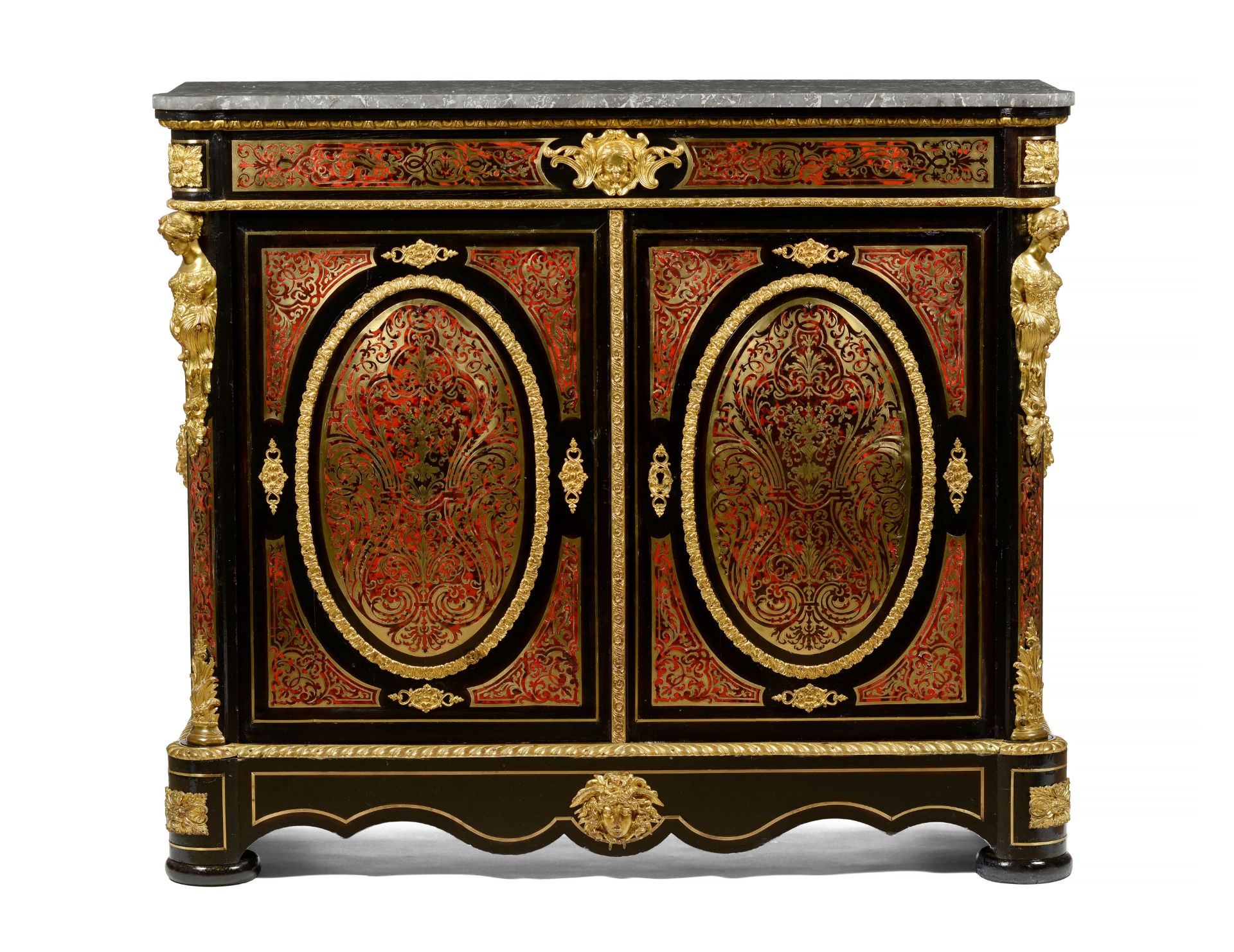 A Boulle style low cabinet - Image 2 of 2