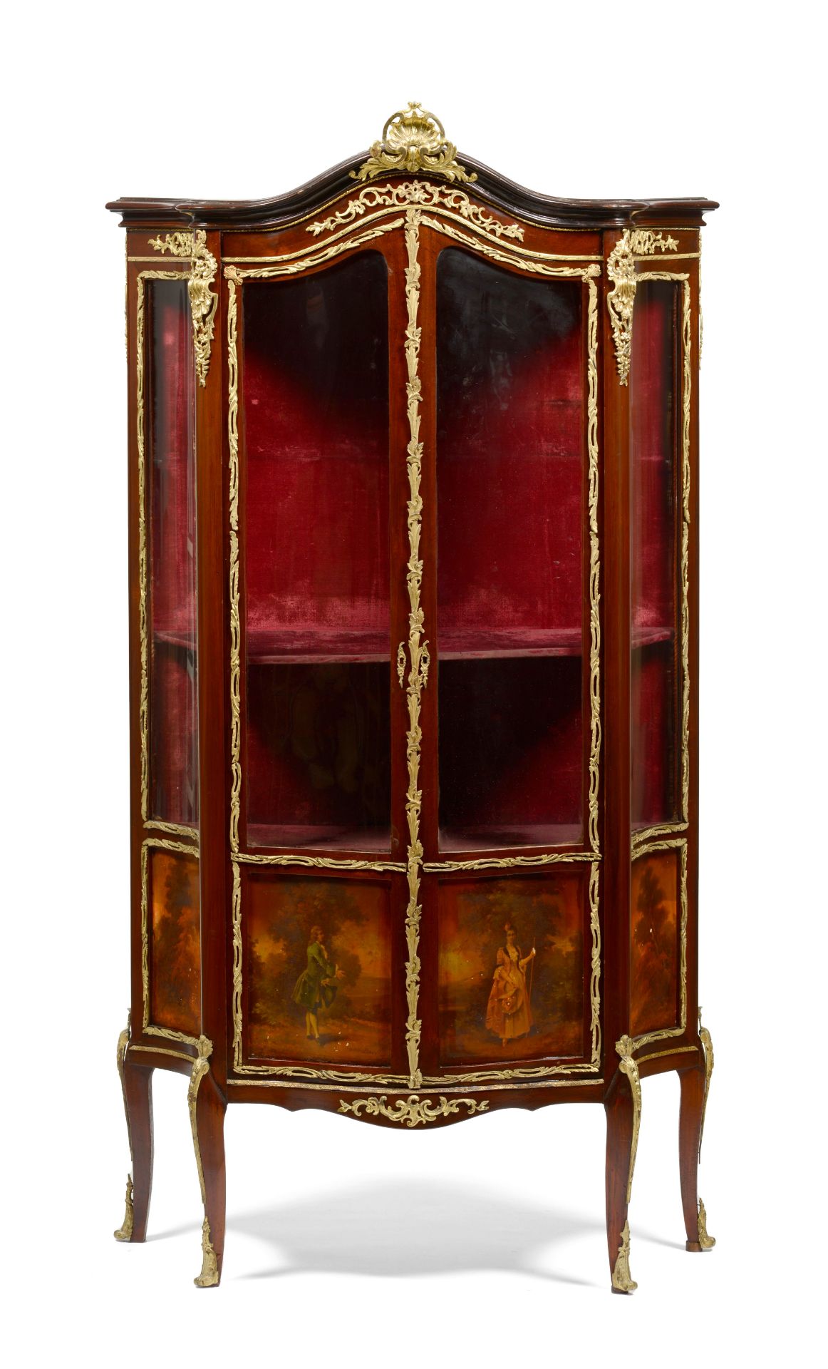 A Louis XV style display cabinet