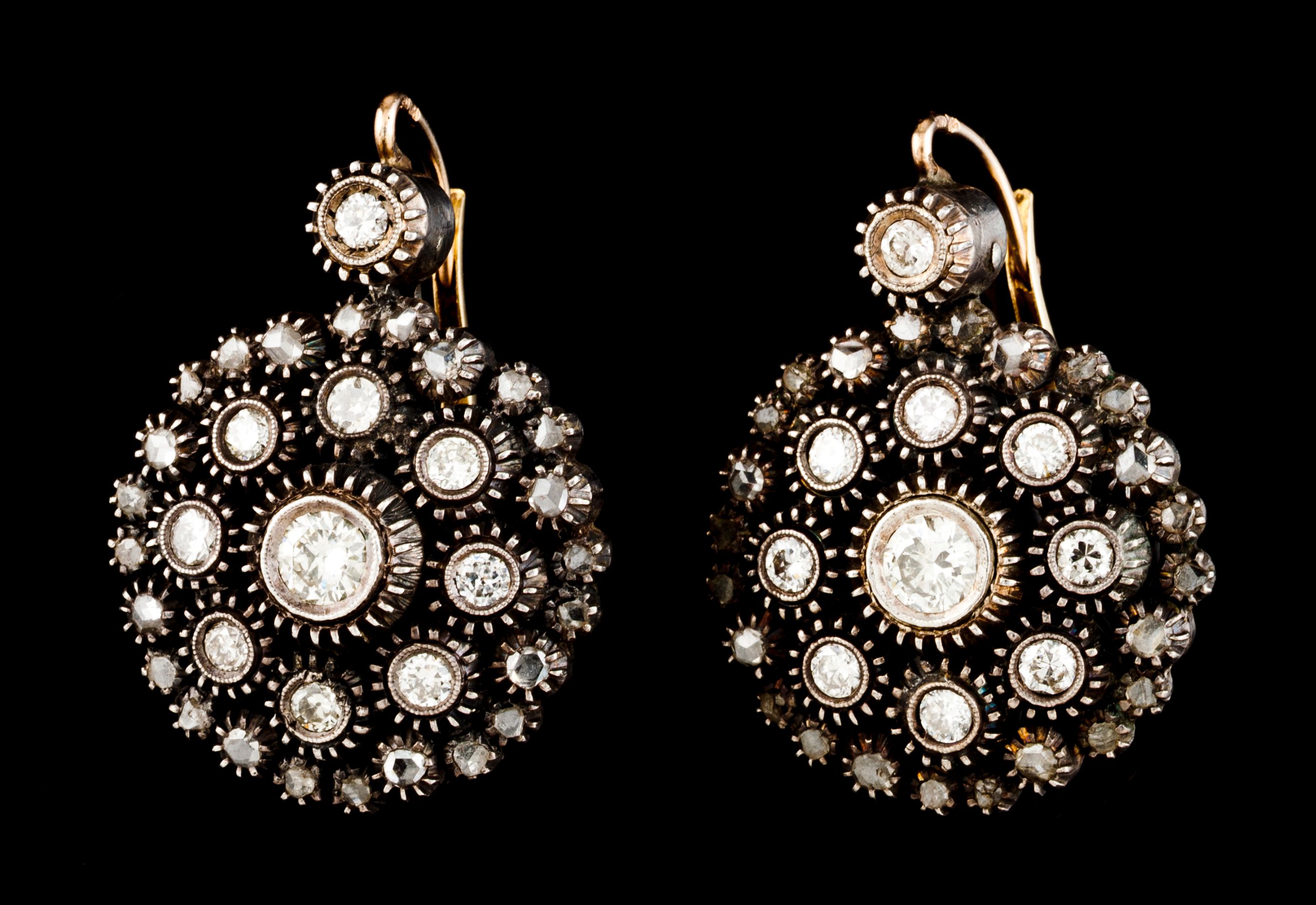 A pair of earrings