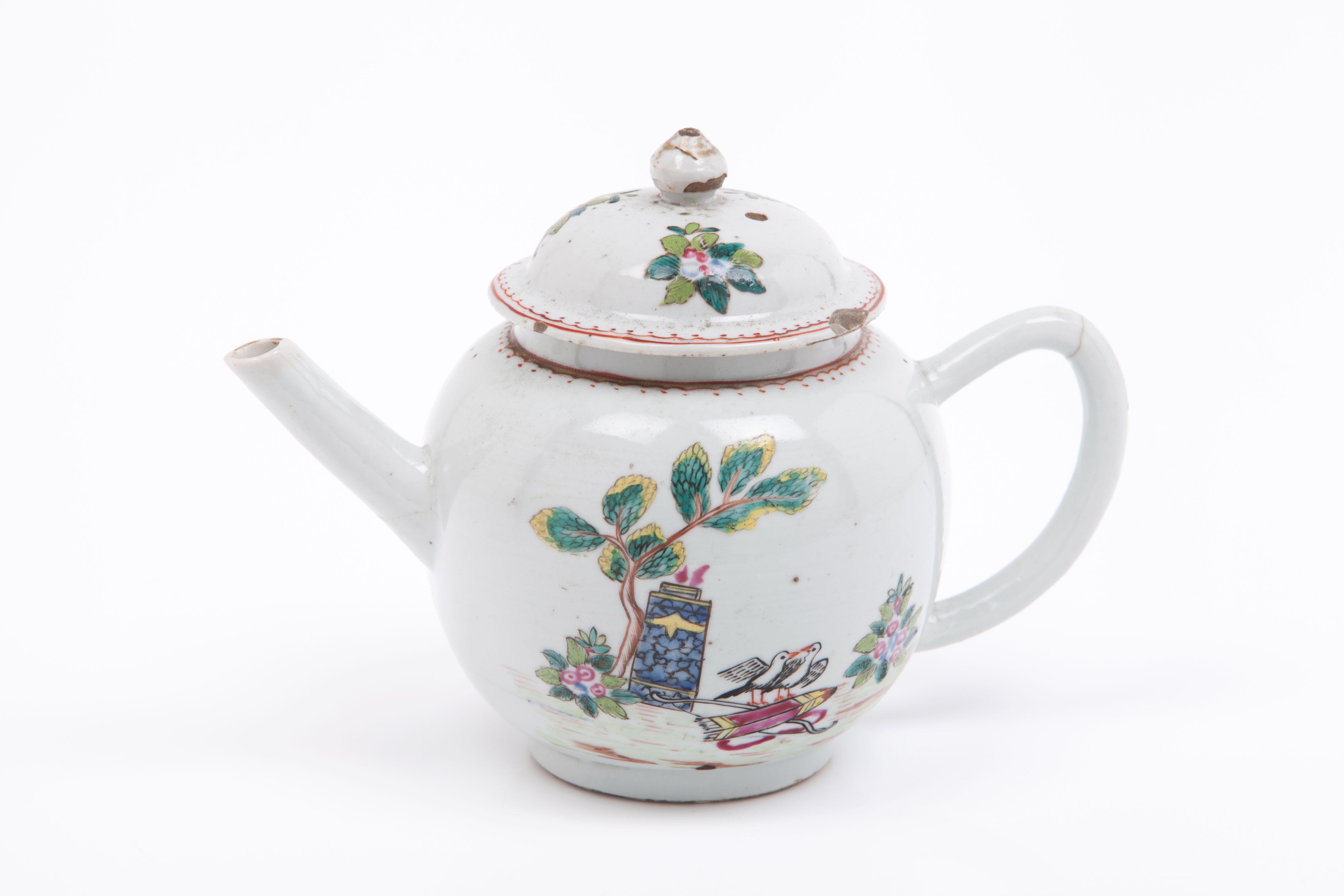 A teapot and cover