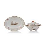 A small tureen and platter