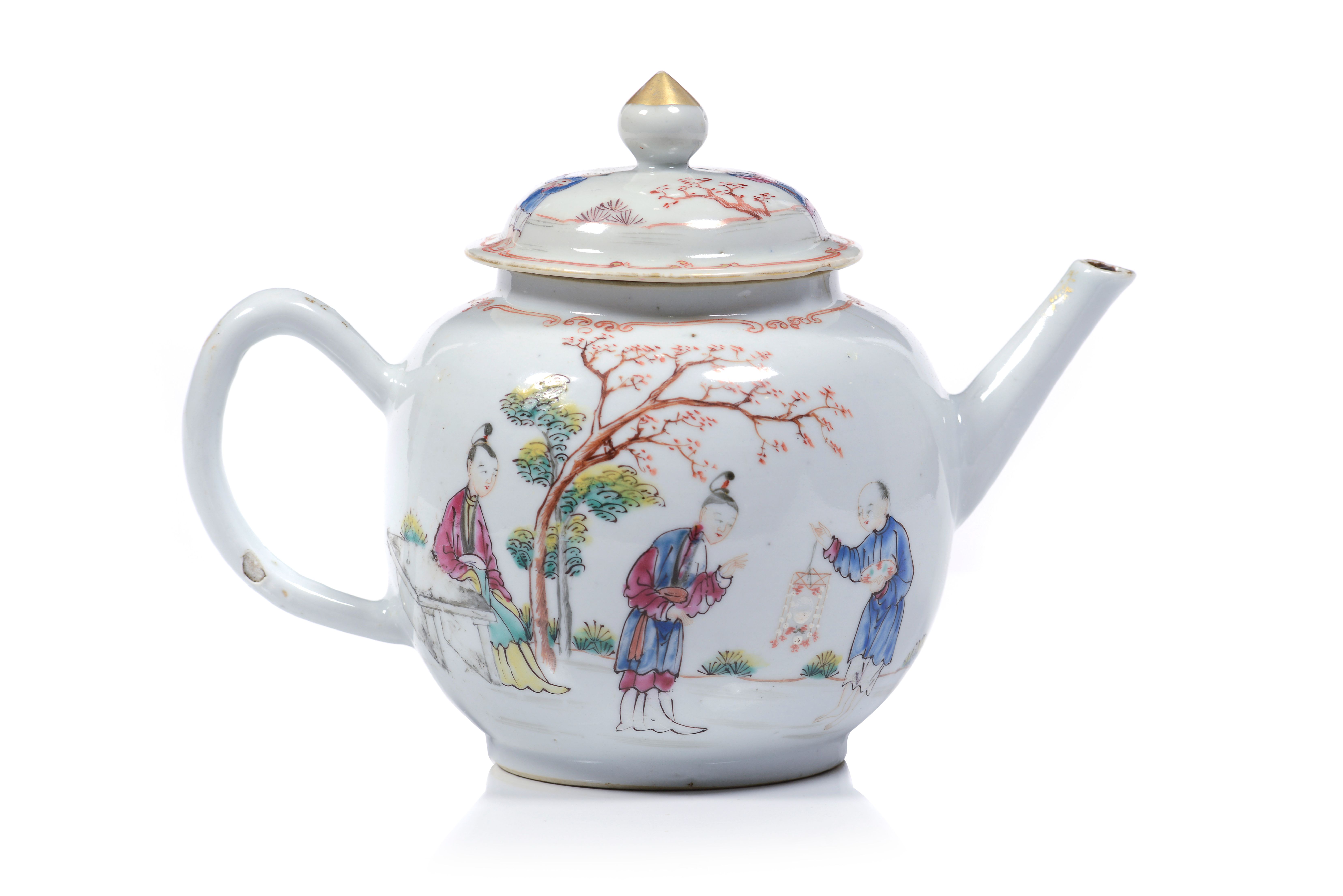 A teapot and cover