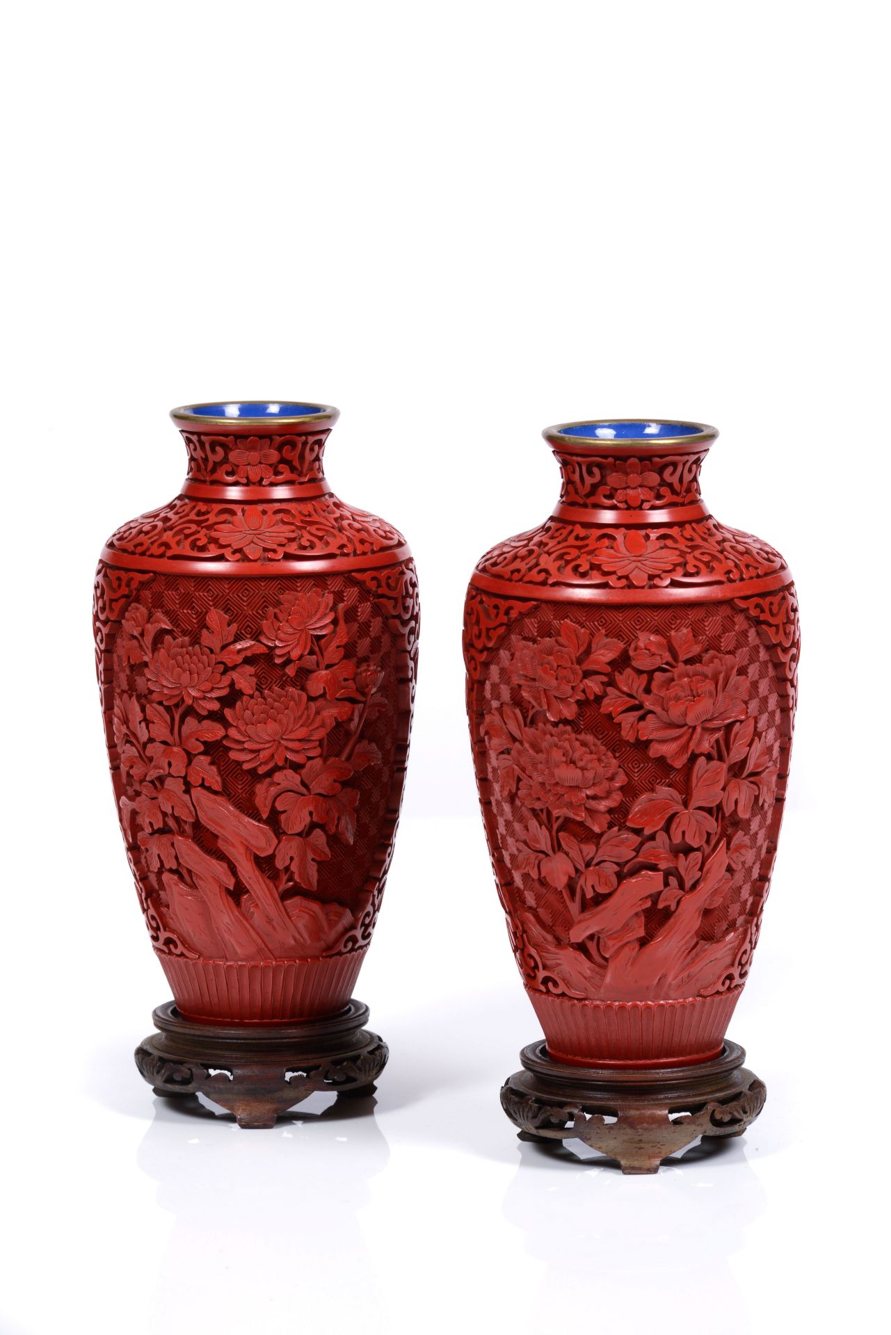 A pair of vases