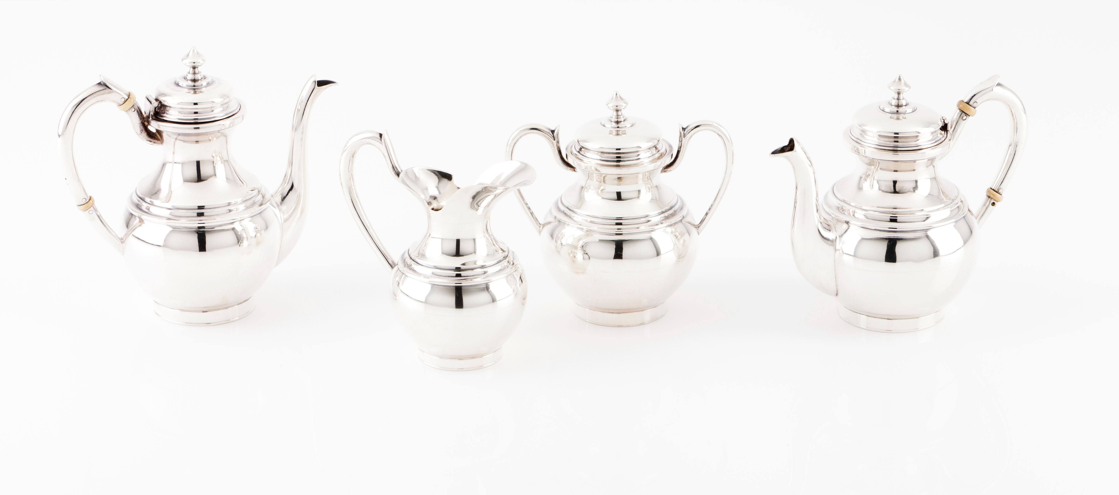 A tea and coffee set