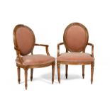 A pair of fauteuils