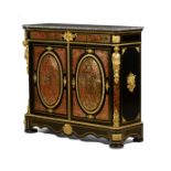 A Boulle style low cabinet