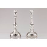 A pair of candlesticks