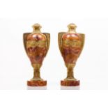 A pair of Art Deco amphorae