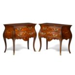 A pair of Louis XV style commodes