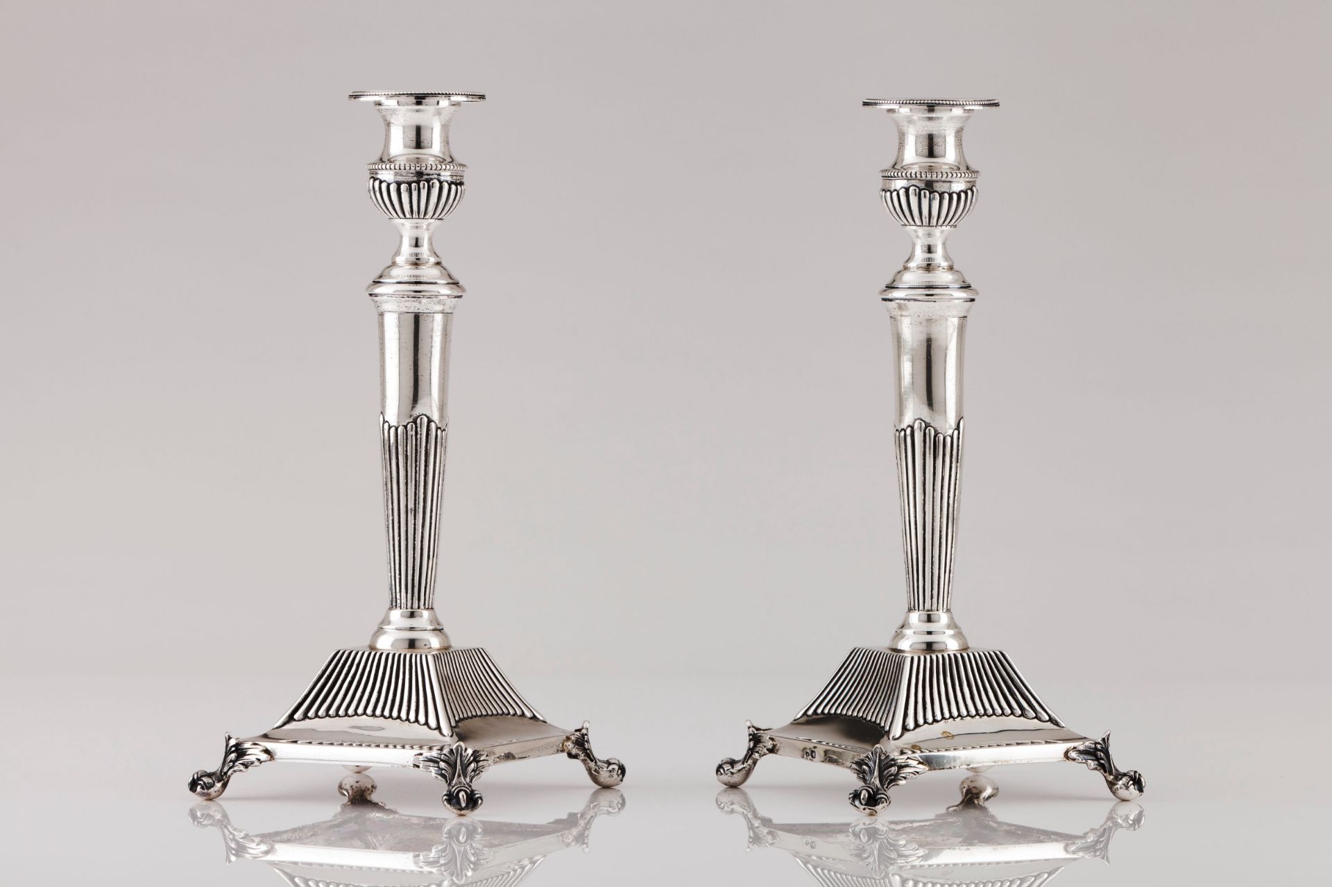 A pair of candlesticks