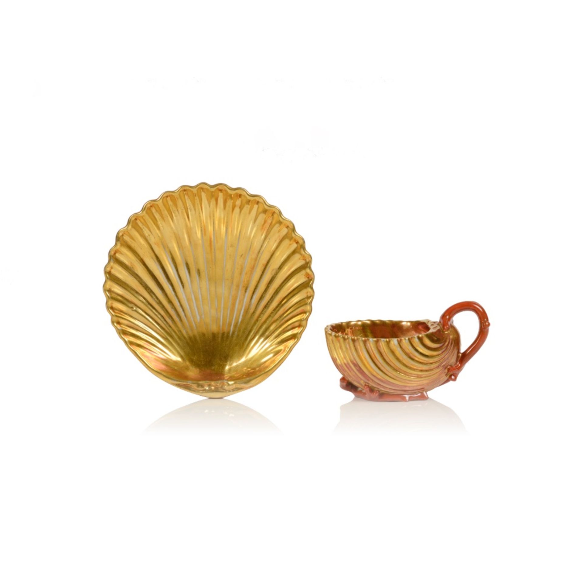 A cup and saucer by DAGOTY (1771-1840) - Image 2 of 2