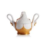 An unusual sugar bowl and cover by DAGOTY (1771-1840)