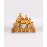 A Raingo Frères and Henri Picard Napoleon III tabletop clock