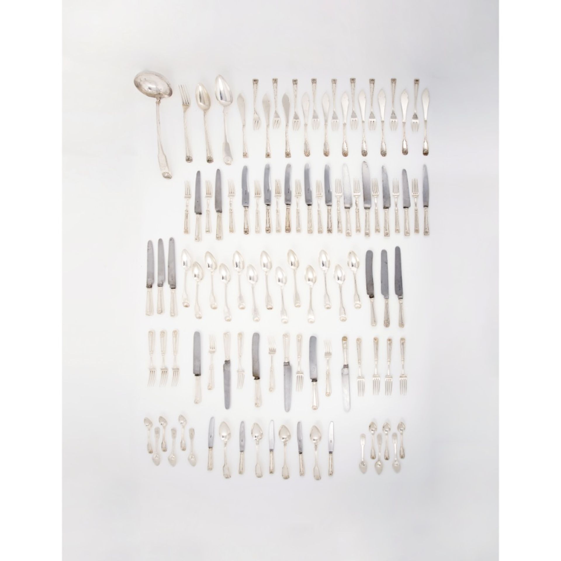 A cutlery set for 12 seaters