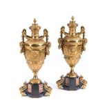 A pair of gilt bronze Napoleon III