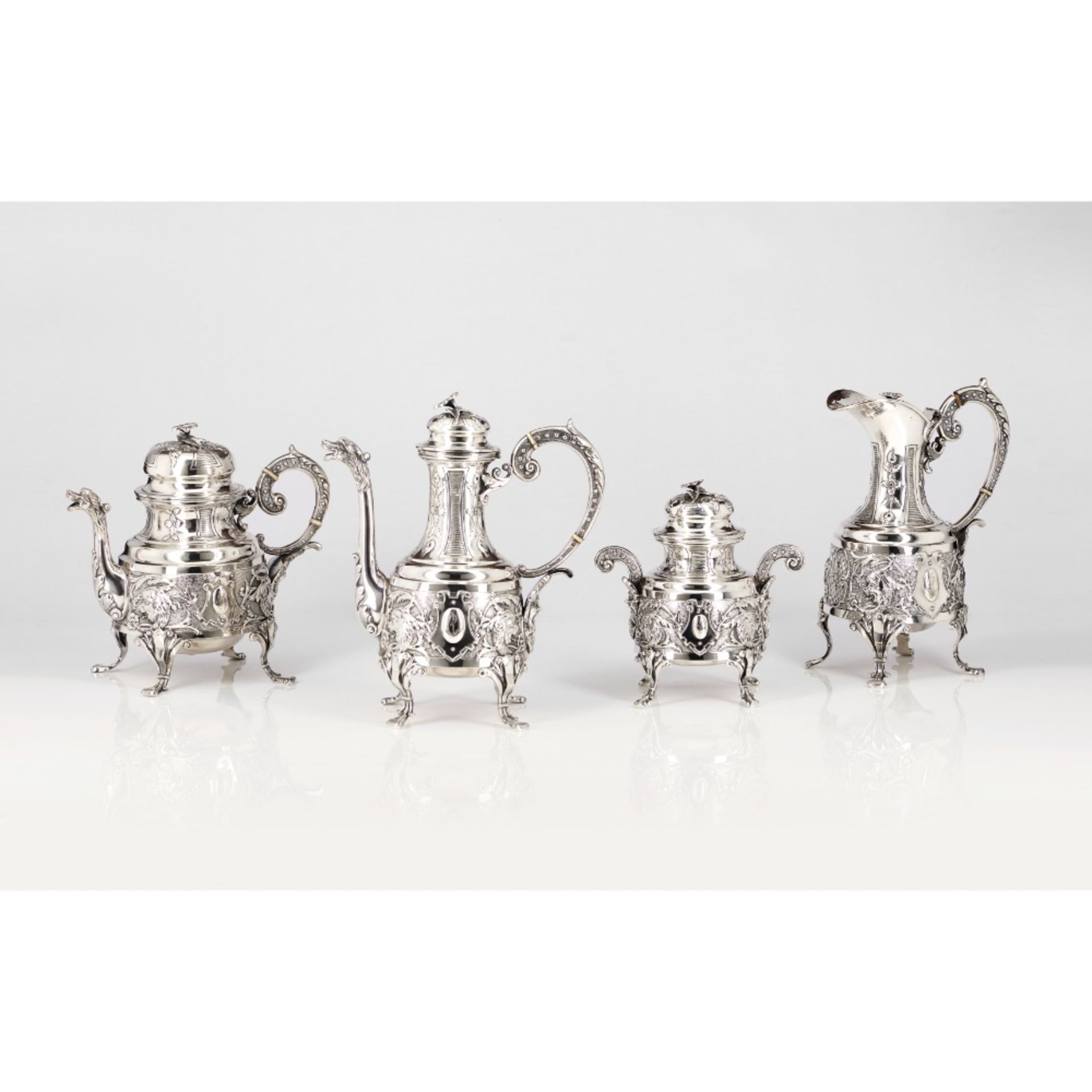 A Romantic era tea and coffee set