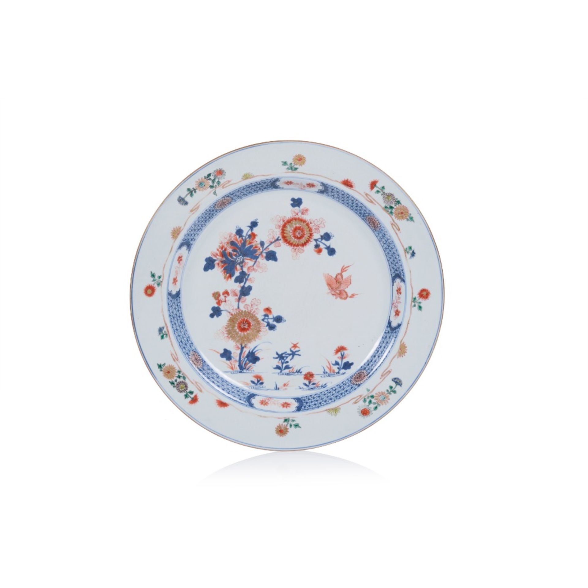 A large "Imari-Verte" plate