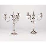 A pair of candelabra