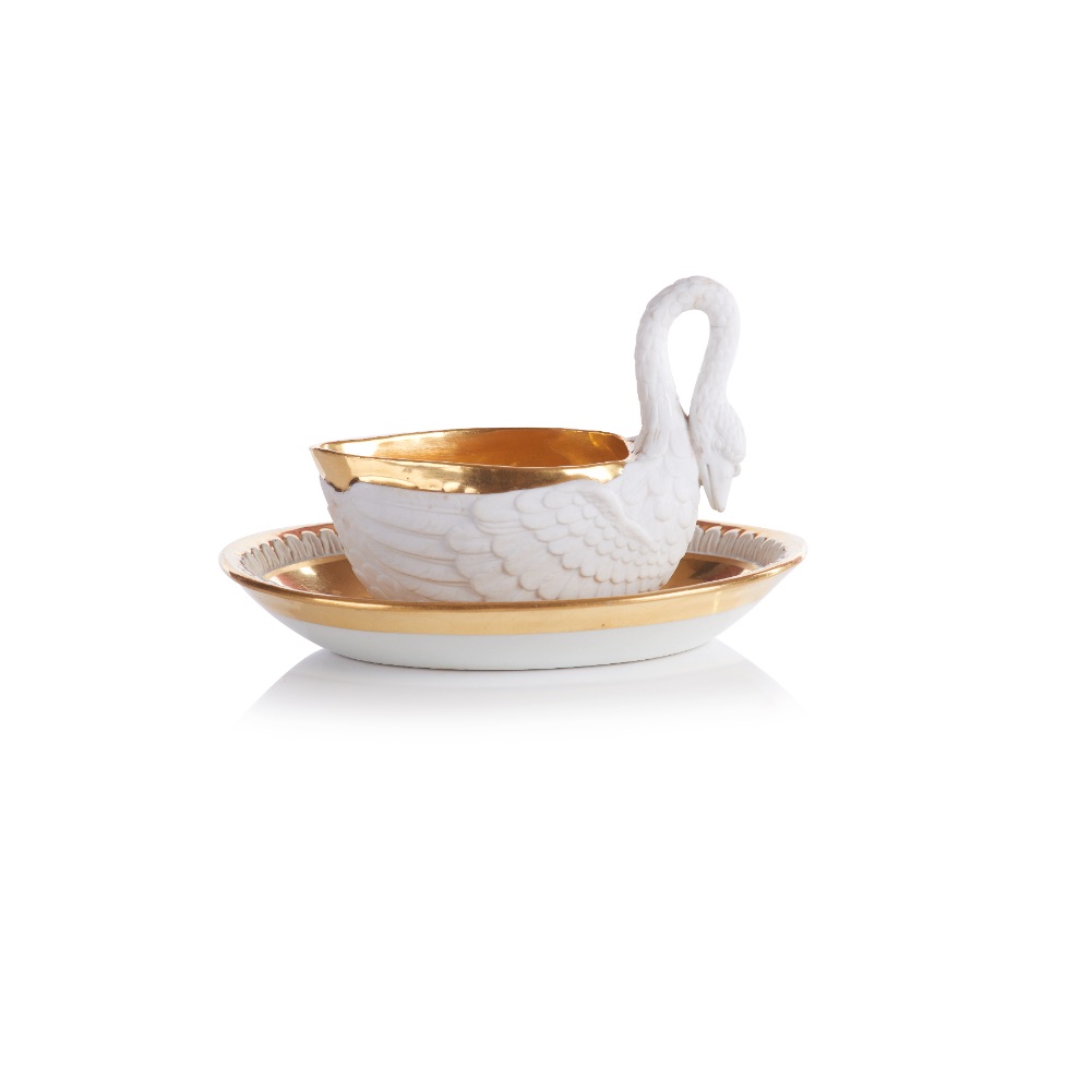 A swan shaped cup and saucer - Image 2 of 2