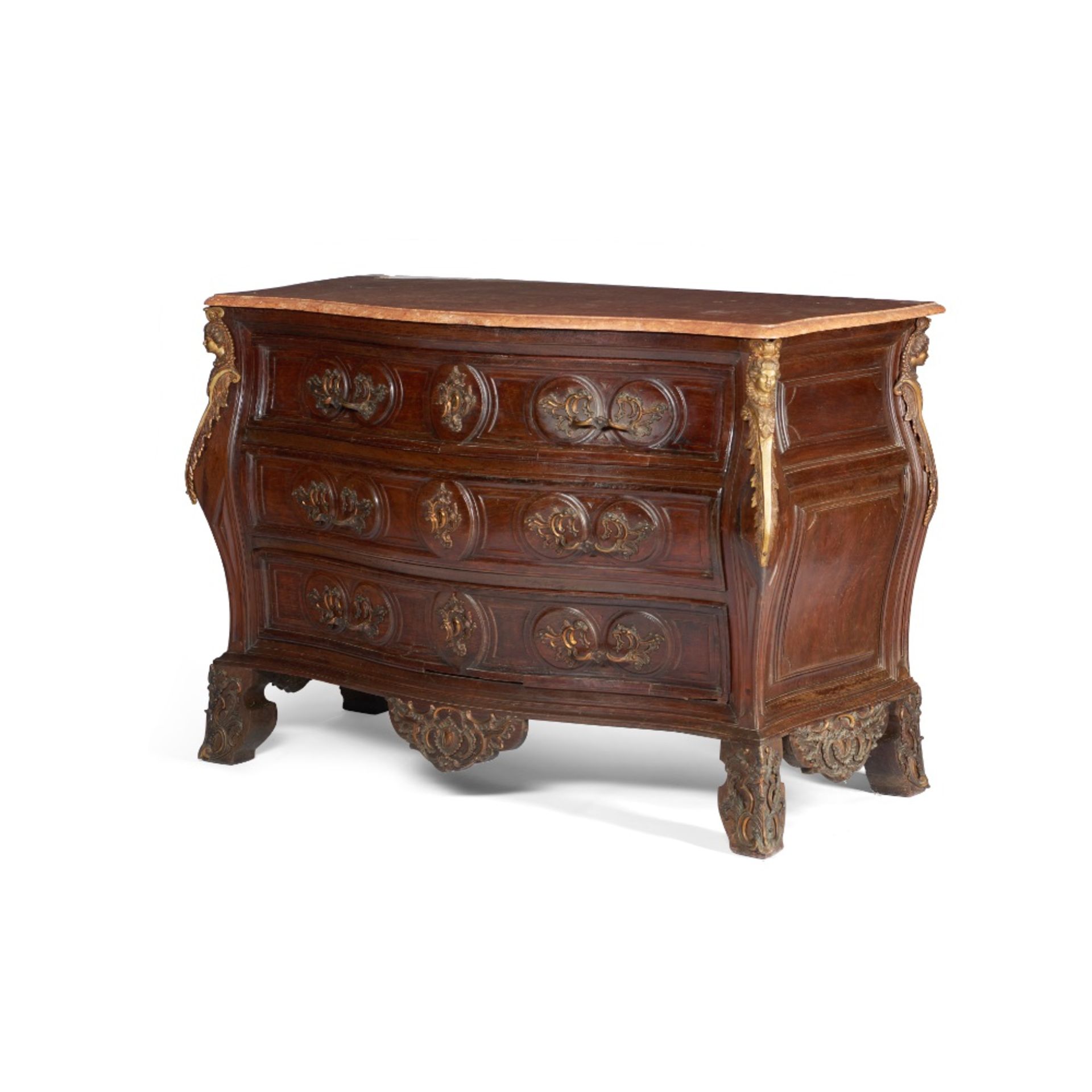 A French Regency style chest of drawers