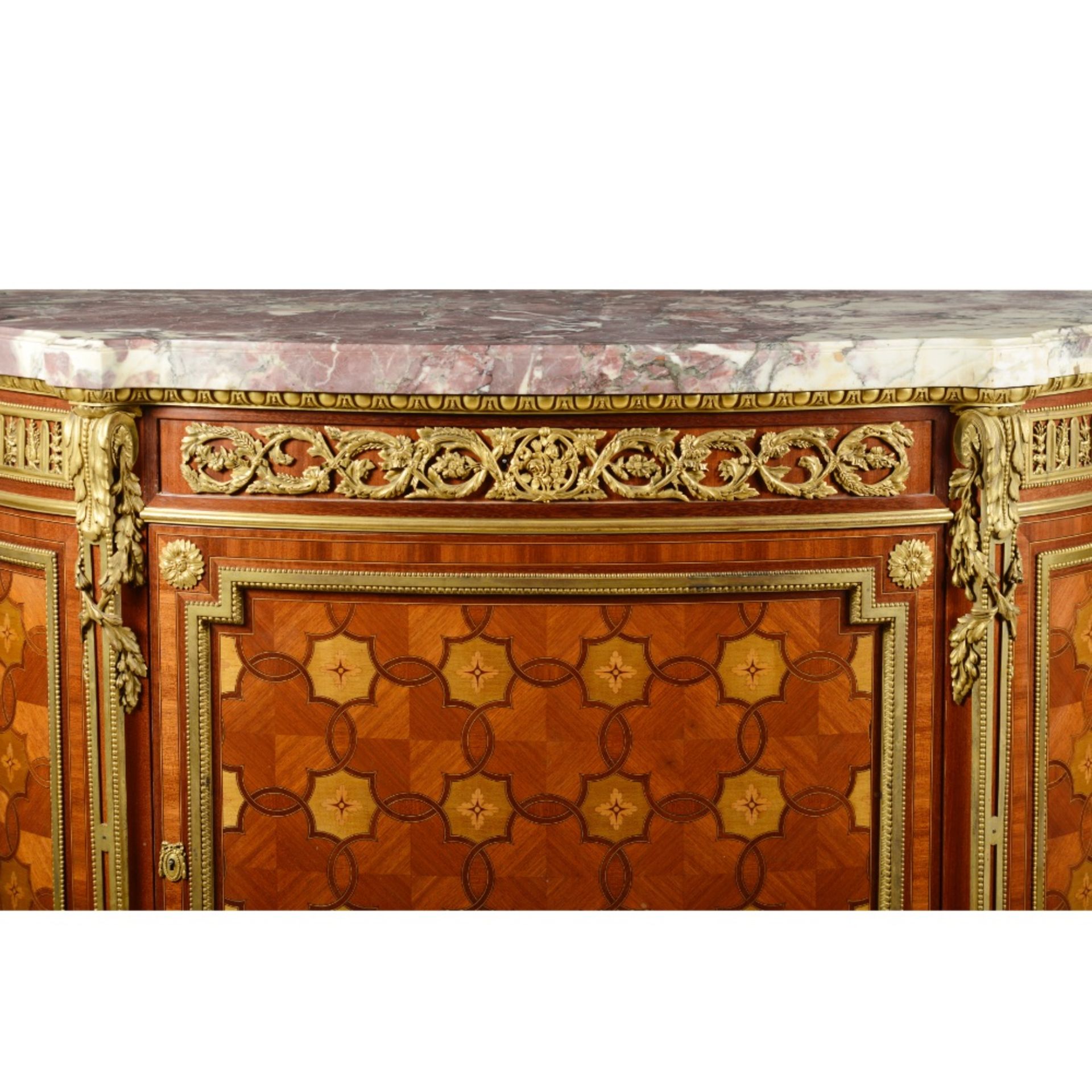 A Louis XV style low cupboard - Image 4 of 5
