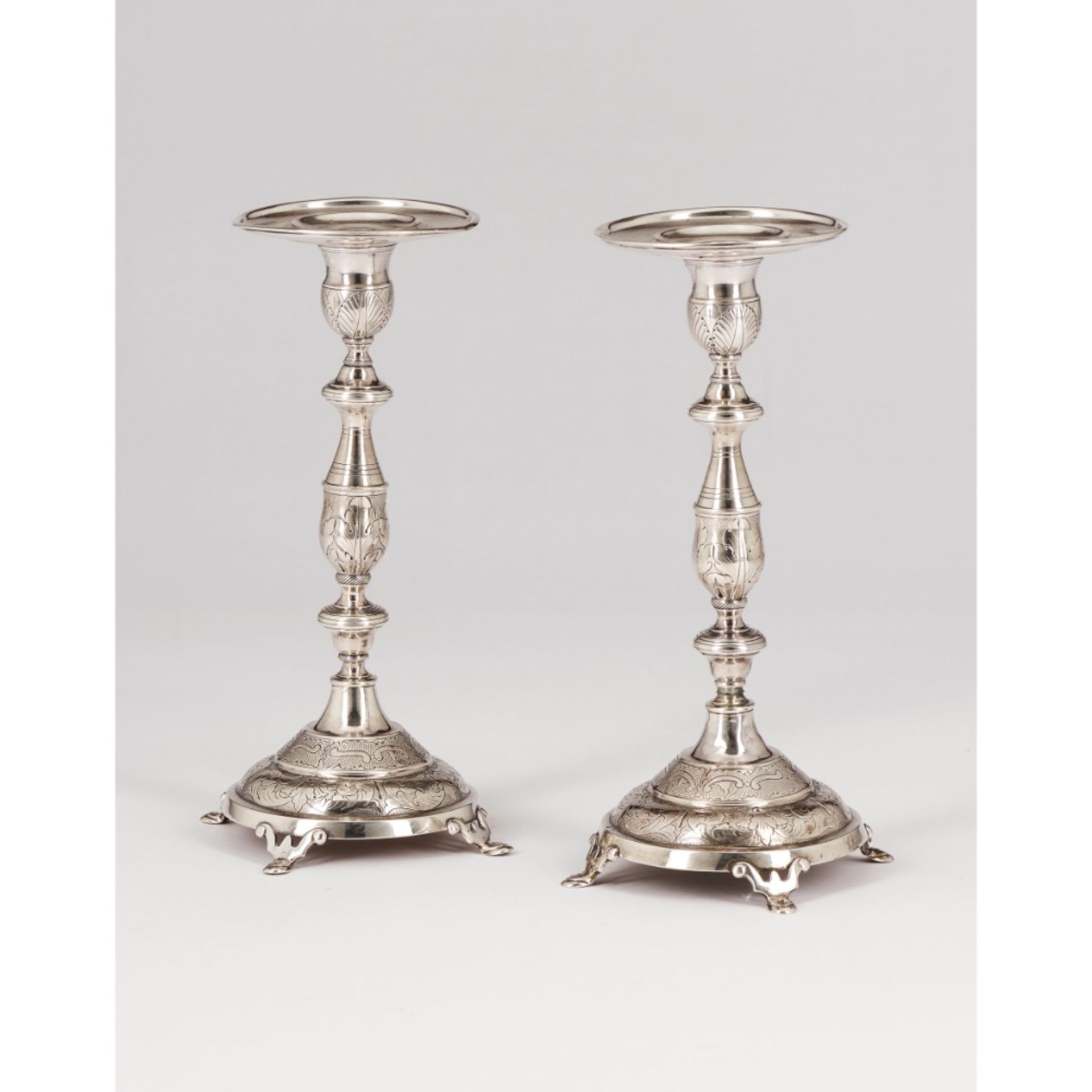 A pair of candlesticks
