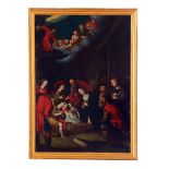 Portuguese School, 18th century, The Nativity, Oil on copper, 45x31 cm