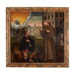 Latin-American School, 17th century, The Miracles of St. Francis of Assisi, Oil on canvas, 84x91,5