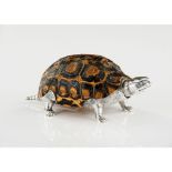 A LUIZ FERREIRA tortoise, Shell of applied silver 833/000 elements, Oscillating head, Oporto