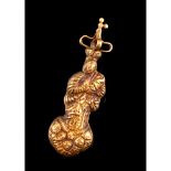 A Madonna of The Immaculate Conception pendant, Gold, Reliefs decoration, 19th century, Unmarked, (
