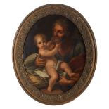 Italian School, 18th / 19th century, Saint Joseph and the Child Jesus, Oil on canvas, 64,5x48 cm