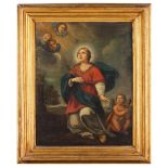 Portuguese School, 18th century, Saint Catherine of Alexandria, Oil on canvas, 47x37 cm