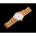 An OMEGA CONSTELLATION wrist watch, Gold 750/000 case and strap, Case nr. 58355521, mother of