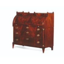 A Louis XV style roll top desk