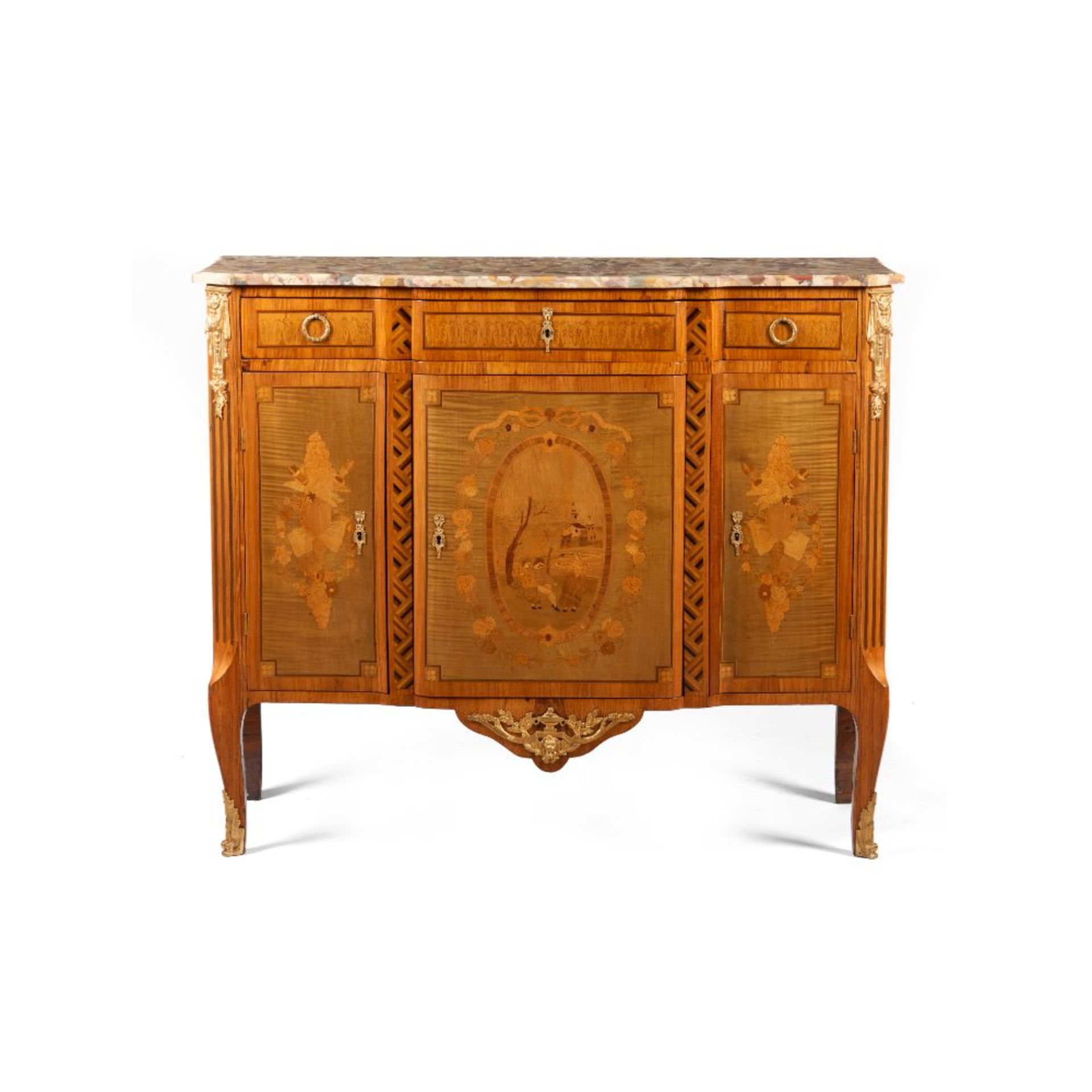 A Louis XVI style low cabinet - Image 2 of 2