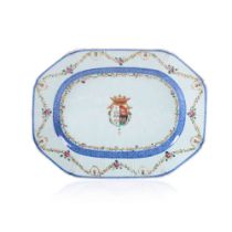 An armorial serving platter