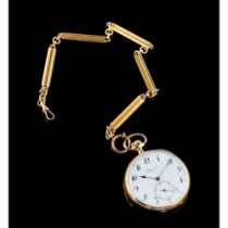 A LONGINES pocket watch and chain