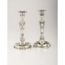 A pair of candlestands