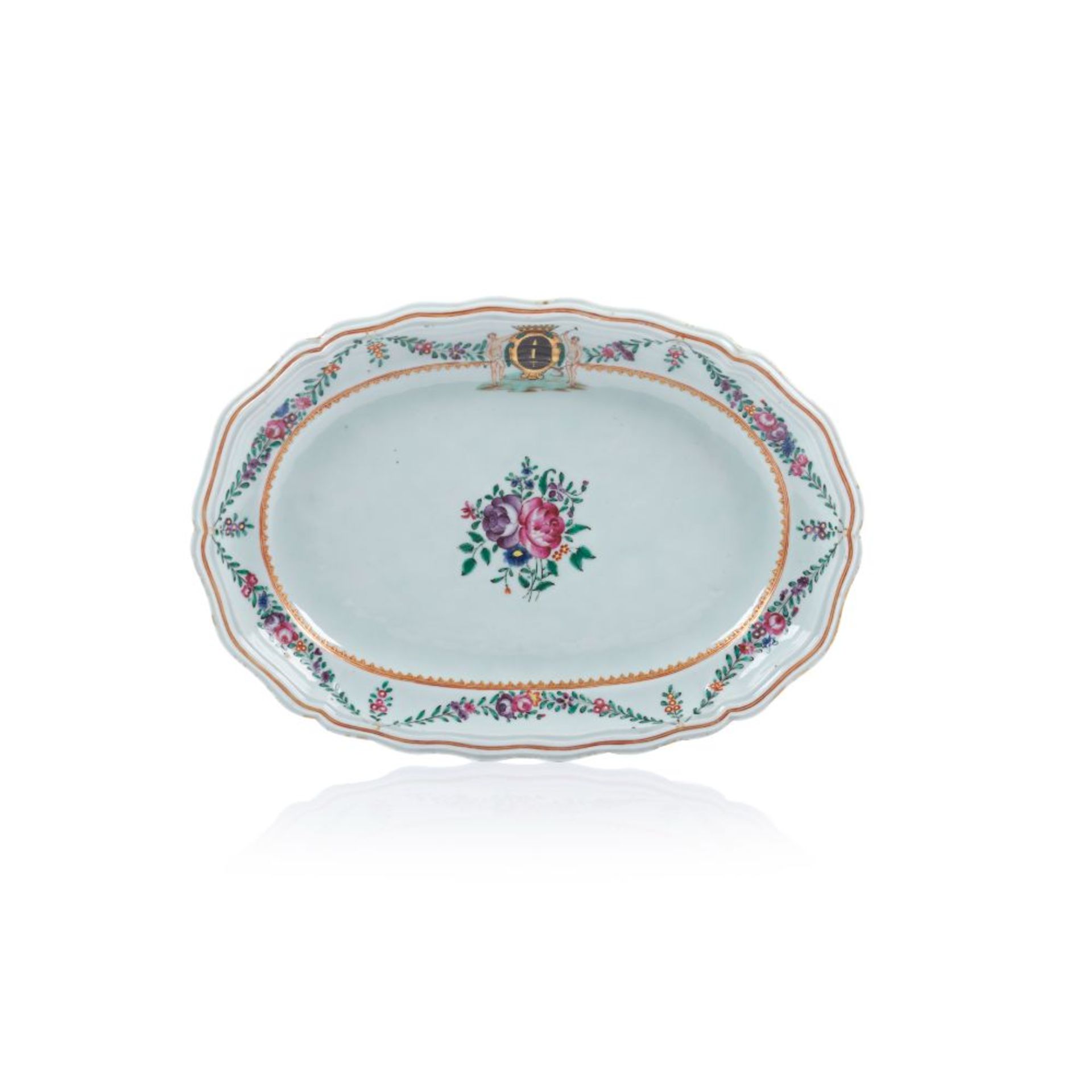 An armorial serving platter