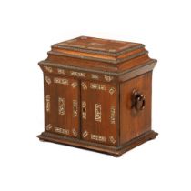 A William IV jewellery box and writing case