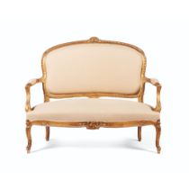 A Louis XV style two seater settee