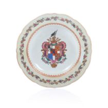 An heraldic soup plate